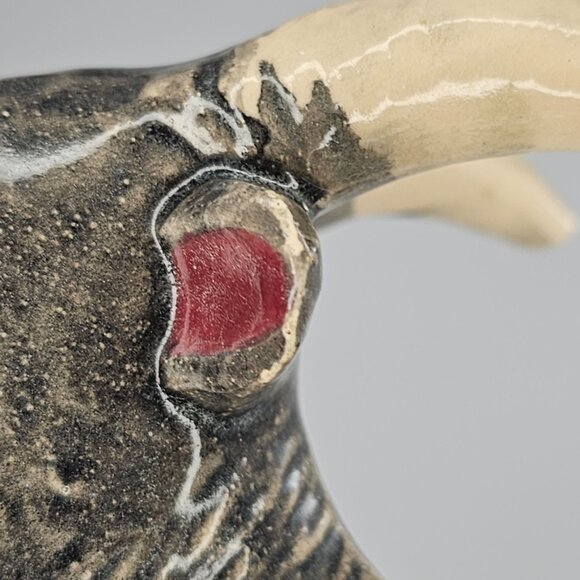 Ceramic Oscar The Billy Goat Figurine Gray Painted - Picture 8 of 9